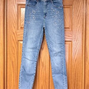 Abercrombie & Fitch Blue Embellished Jeans